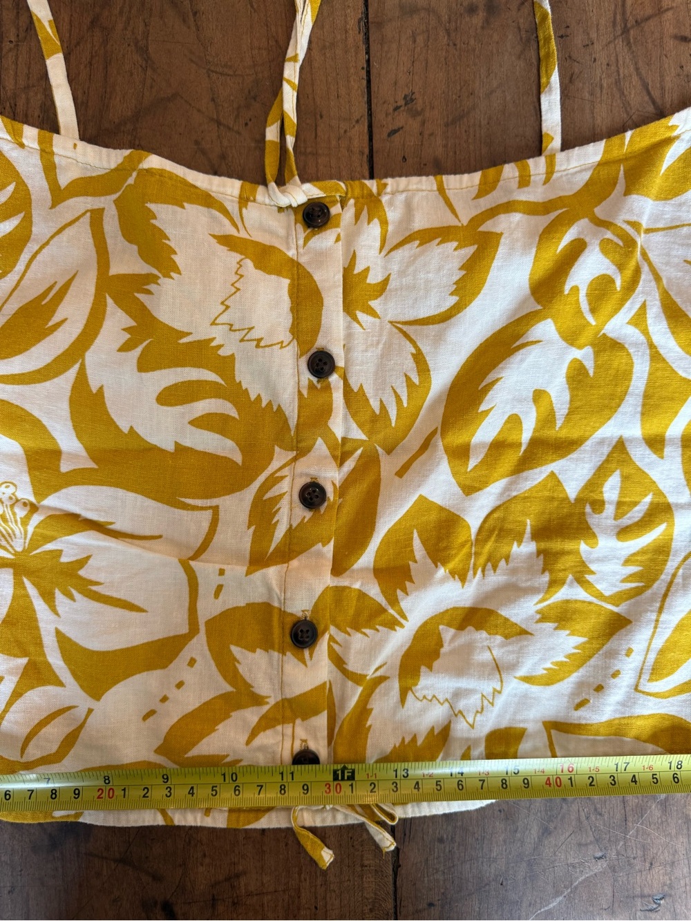 Madewell Mustard and White Floral skirt size xl and tank size small - Picture 9 of 17